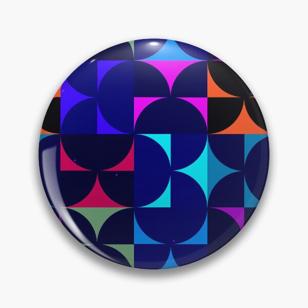 Item preview, Vibrant Interconnected Shapes Pattern from Semicircles - Blue designed and sold by SvitlanaSolo.