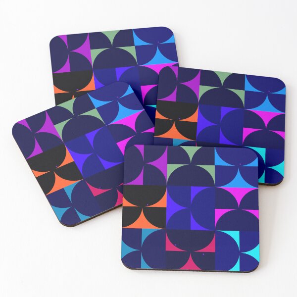 Item preview, Vibrant Interconnected Shapes Pattern from Semicircles - Blue designed and sold by SvitlanaSolo.