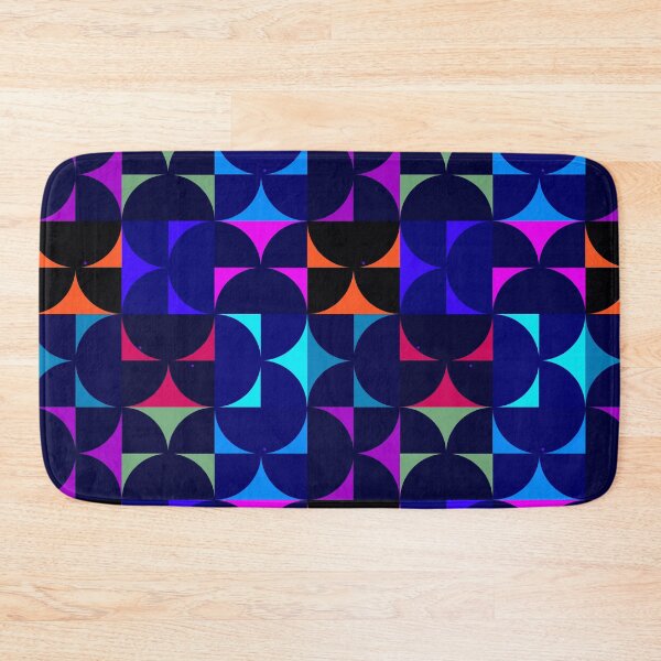 Item preview, Vibrant Interconnected Shapes Pattern from Semicircles - Blue designed and sold by SvitlanaSolo.