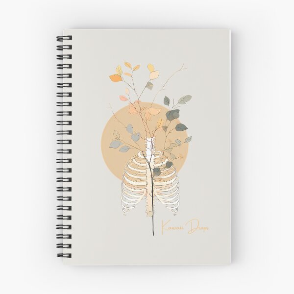Item preview, Osteobotany Bloom – Minimalist Ribcage & Botanical Fusion designed and sold by Kawaii Drops .