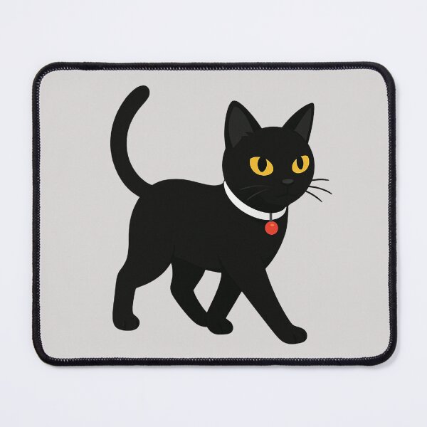 Item preview, Black Cat on the Move – Minimalist Style designed and sold by MIZIMSHOP.