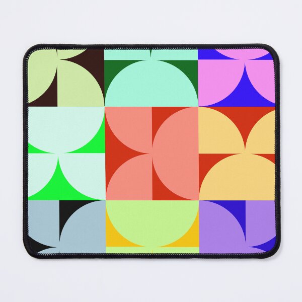Item preview, Vibrant Interconnected Shapes Pattern from Semicircles - Modern designed and sold by SvitlanaSolo.