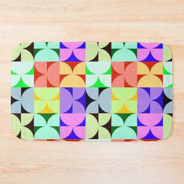 Item preview, Vibrant Interconnected Shapes Pattern from Semicircles - Modern designed and sold by SvitlanaSolo.