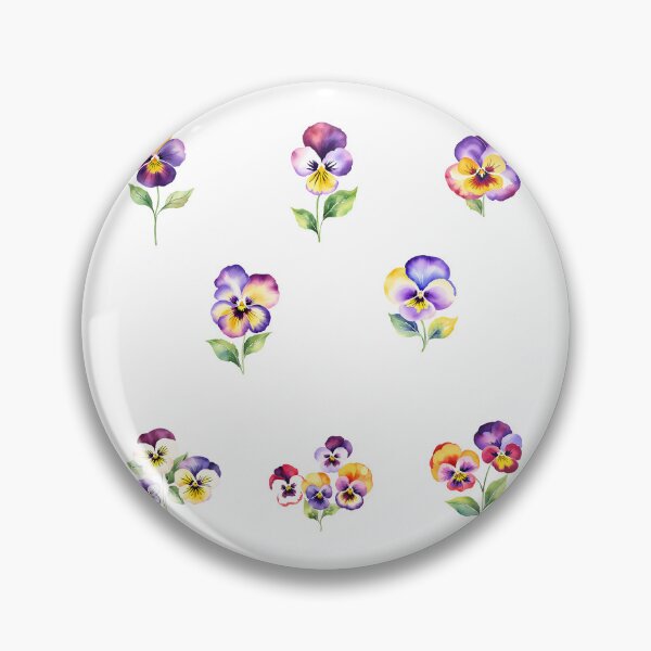 Item preview, Watercolor Pansy Flowers  designed and sold by silviaol.