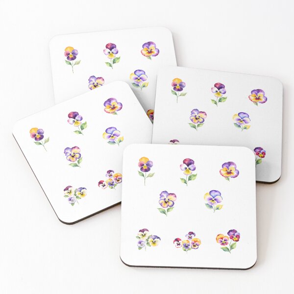 Item preview, Watercolor Pansy Flowers  designed and sold by silviaol.