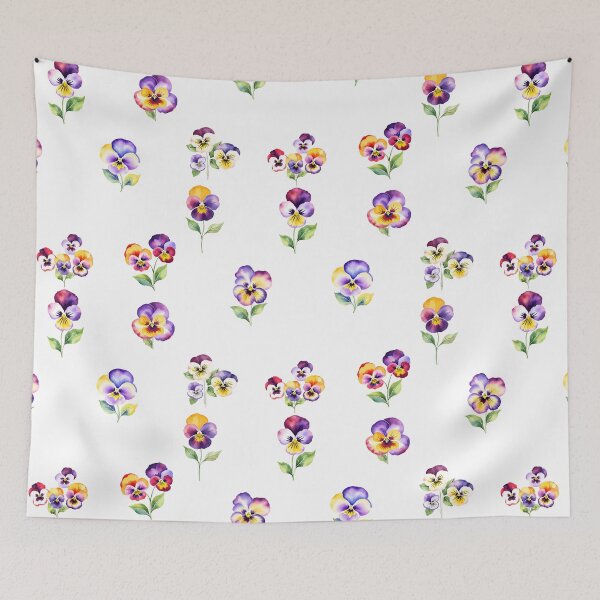 Item preview, Watercolor Pansy Flowers  designed and sold by silviaol.