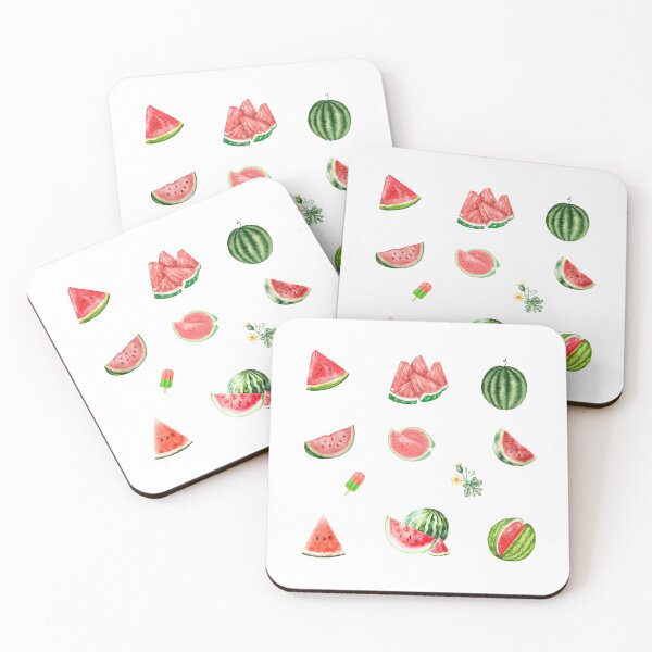 Item preview, Watercolor Watermelons and Watermelon Slices designed and sold by silviaol.