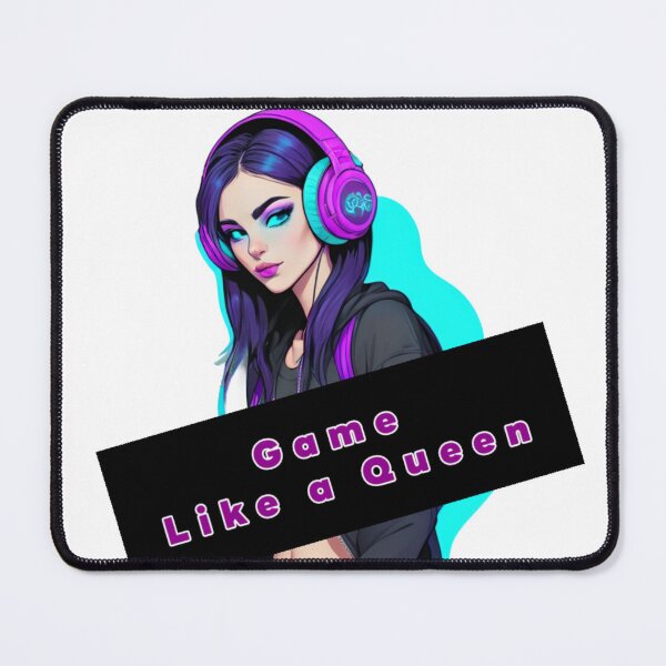 Item preview, Confident Female Gamer with Headset – Neon designed and sold by N2ODesign.