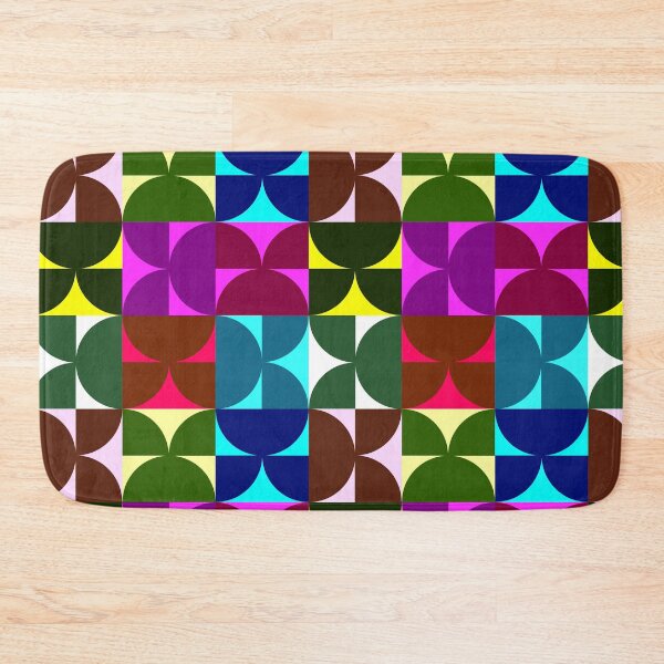Item preview, Vibrant Interconnected Shapes Pattern from Semicircles - Retro designed and sold by SvitlanaSolo.