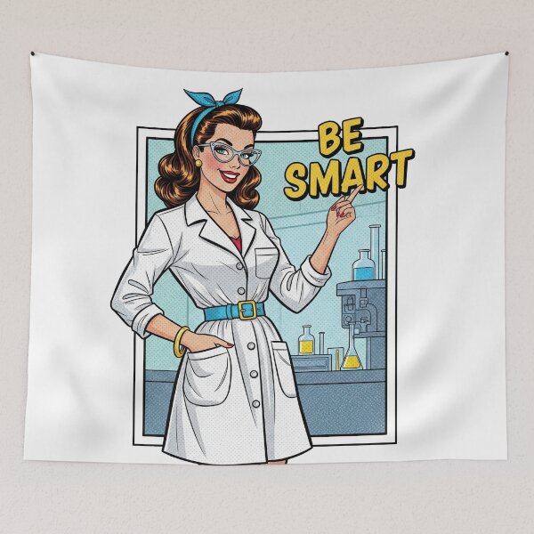 Item preview, Smart and Genius Pin-Up Scientist designed and sold by JonelleTshirts.