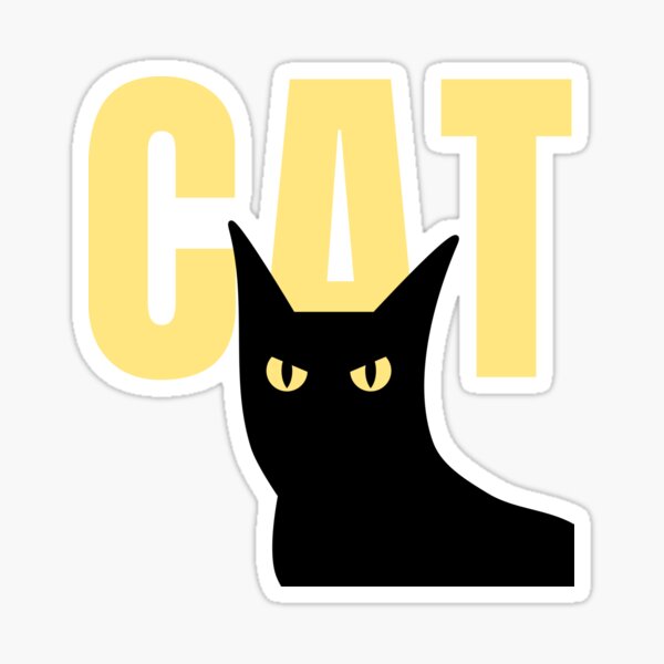 Vista previa del artículo con la obra «Gato negro», diseñado y vendido por VibeTCreations.