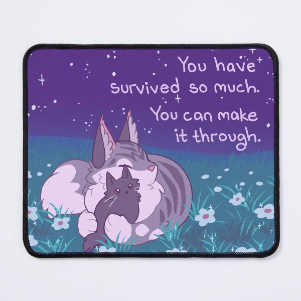 Item preview, "You Can Make it Through" Momma Cat and Kitten designed and sold by thelatestkate.