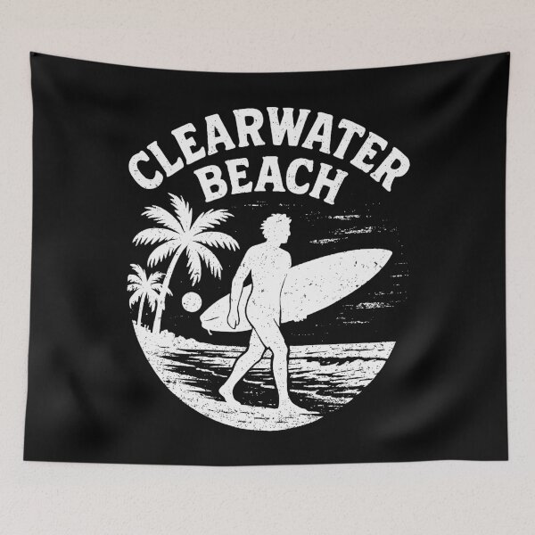 Item preview, Clearwater Beach - Florida (with White Lettering) designed and sold by VelvetRoom.