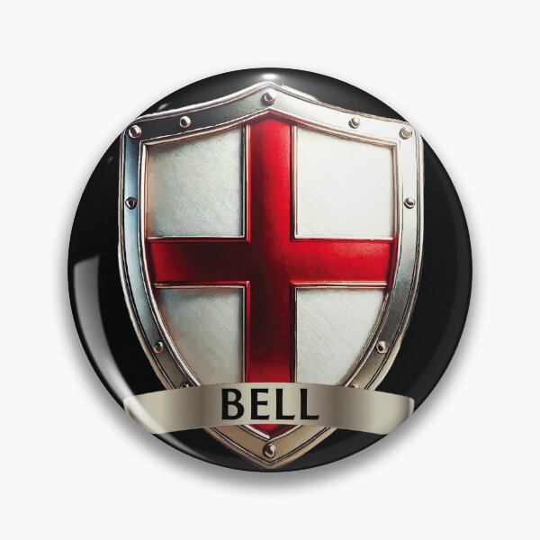 Item preview, Bell English Shield Gleaming Bells and Gold Band with St Georges Cross designed and sold by Highlandkings.