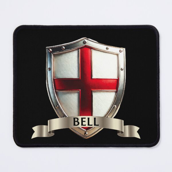 Item preview, Bell English Shield Gleaming Bells and Gold Band with St Georges Cross designed and sold by Highlandkings.