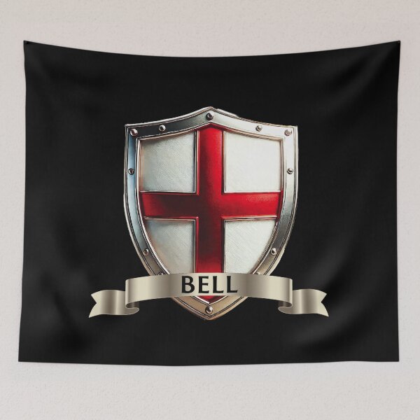 Item preview, Bell English Shield Gleaming Bells and Gold Band with St Georges Cross designed and sold by Highlandkings.