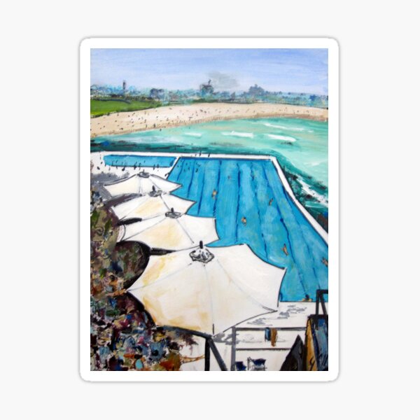 Item preview, Umbrellas-Bondi Icebergs designed and sold by gillsart.