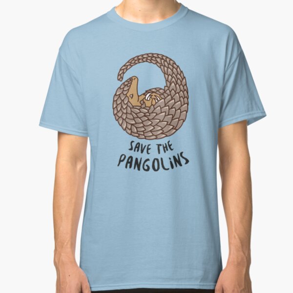 Save the Pangolins - Curled up Pangolin Classic T-Shirt