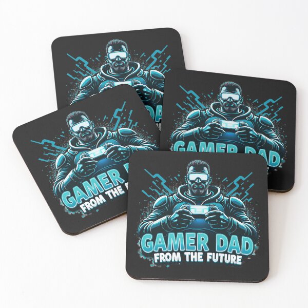 Item preview, Gamer Dad from the Future: Futuristic Armor Sci Fi Gaming Art designed and sold by elynne9.