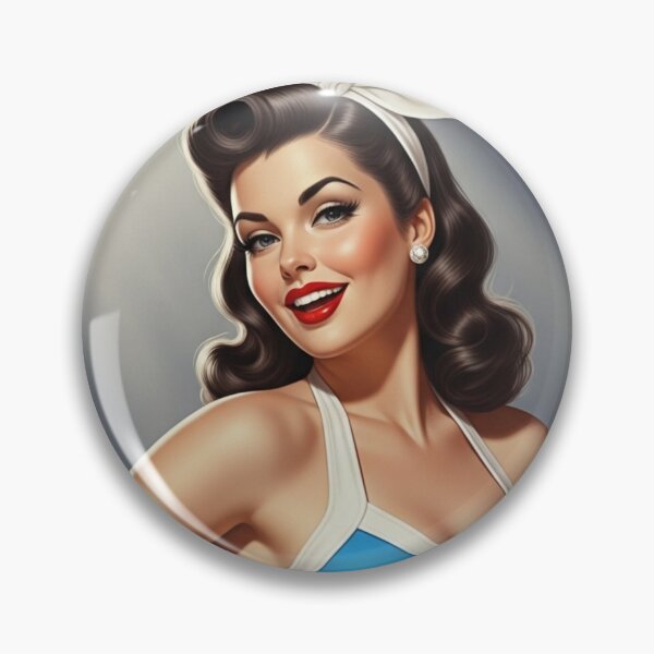 Item preview, Golden Age Pin-Up Charm designed and sold by JonelleTshirts.