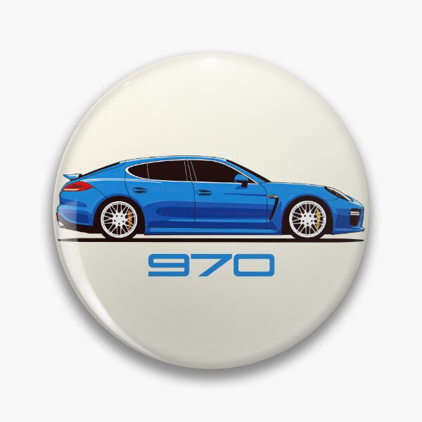 Item preview, Blue Porsche 970 Panamera illustration designed and sold by blackdogshop.