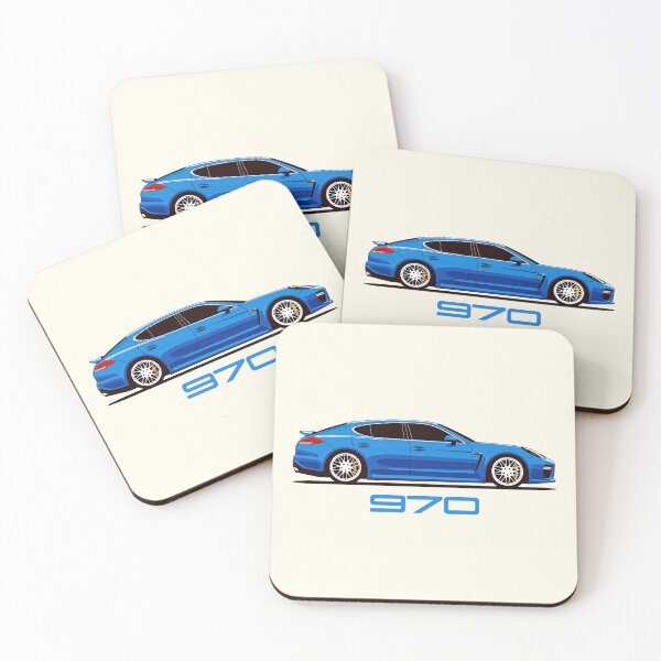 Item preview, Blue Porsche 970 Panamera illustration designed and sold by blackdogshop.