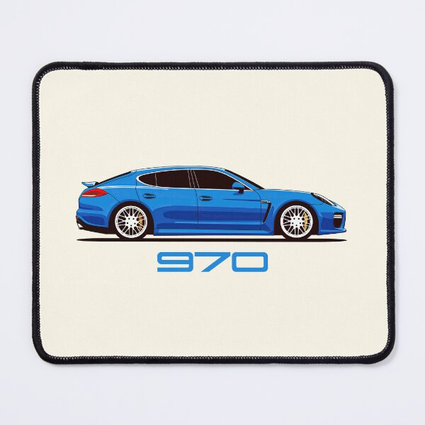Item preview, Blue Porsche 970 Panamera illustration designed and sold by blackdogshop.