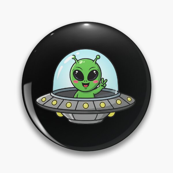 Item preview, Kawaii Alien UFO designed and sold by DesignsDominus.