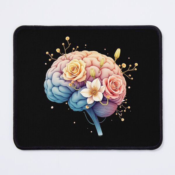 Item preview, Floral Brain Anatomy – Botanical Neuroscience Art designed and sold by medicalzone.