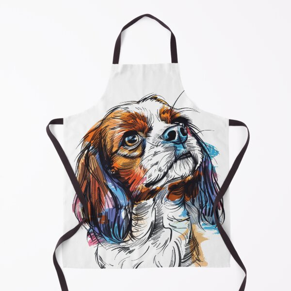 Item preview, Colorful King Charles Spaniel designed and sold by blackdogbuckeye.