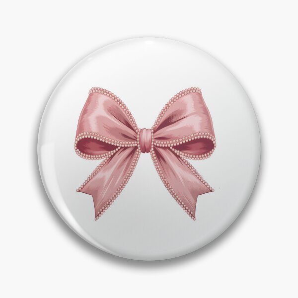 Item preview,  Elegant Pink Satin Bow Sticker designed and sold by stylishsketcher.