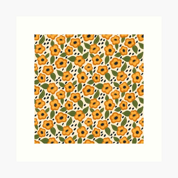 Vista previa del artículo con la obra «Floral africano», diseñado y vendido por Willow & Grace Designs.