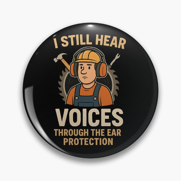 Item preview,  I Still Hear Voices Through the Ear Protection designed and sold by Trike-G-Tees.