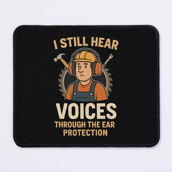 Item preview,  I Still Hear Voices Through the Ear Protection designed and sold by Trike-G-Tees.