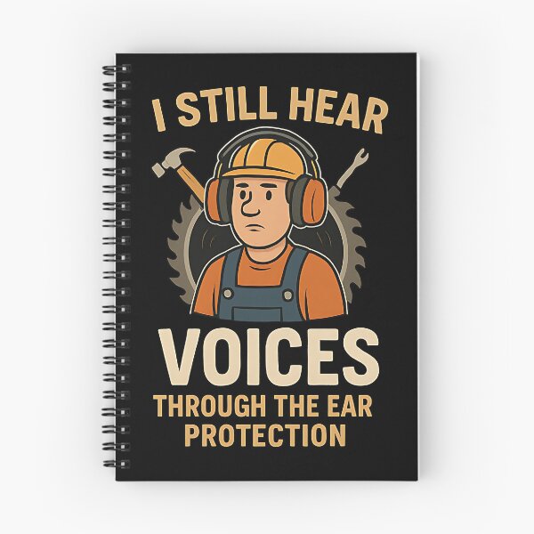 Item preview,  I Still Hear Voices Through the Ear Protection designed and sold by Trike-G-Tees.