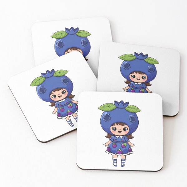 Item preview, Cute Blueberry Girl Cartoon Illustration designed and sold by mostafa gebril  ⭐⭐⭐⭐⭐.