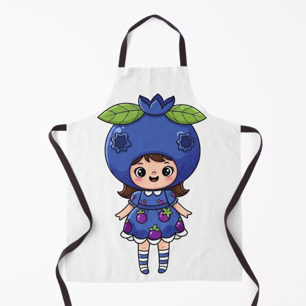 Item preview, Cute Blueberry Girl Cartoon Illustration designed and sold by mostafa gebril ⭐⭐⭐⭐⭐.
