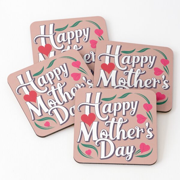 Item preview, Happy Mother's Day Greeting Card Elegant Typography with Heart & Floral Elements designed and sold by AtonuHaque.