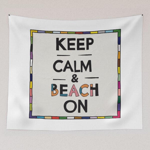 Item preview, Keep Calm & Beach On designed and sold by PhiraBrand.