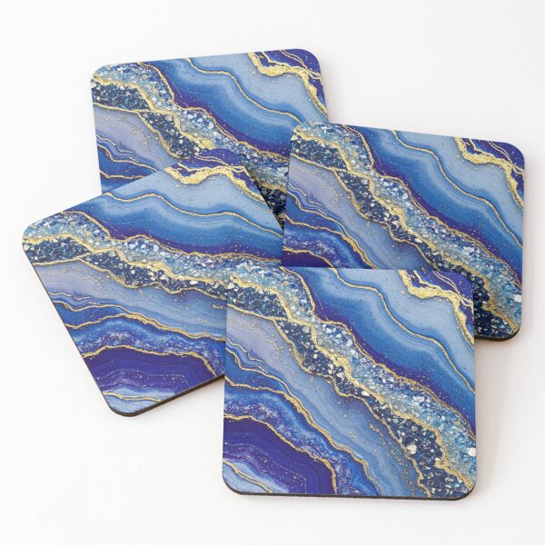 Item preview, Cobalt Crystalline Waves designed and sold by GemShimmerCo.