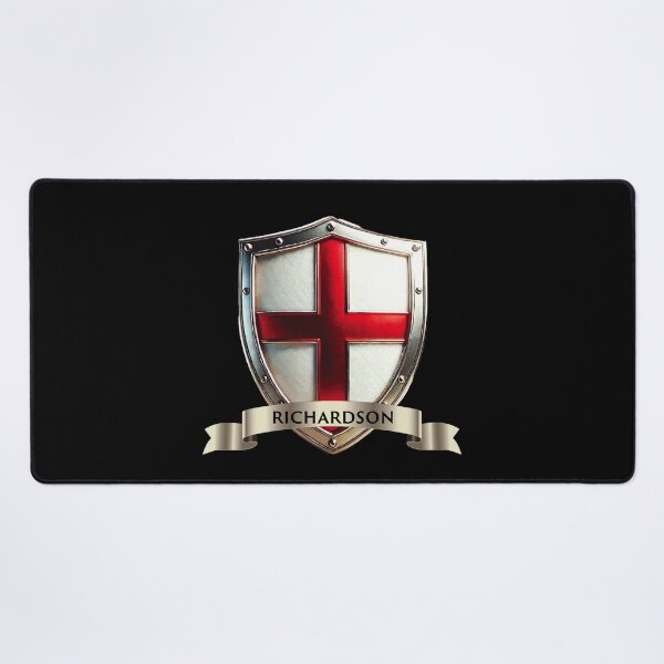 Item preview, Richardson English Shield Silver Lion Heads with St Georges Cross designed and sold by Highlandkings.