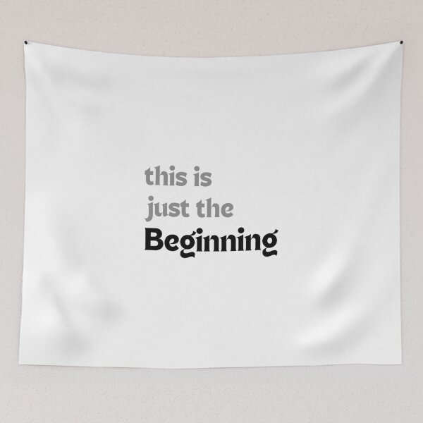 Item preview, This Is Just the beginning – Inspirational Graduation Quote designed and sold by MakeMyDaze.