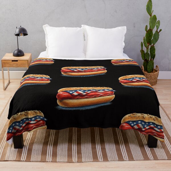 Item preview, American Hot Dog USA Flag Food designed and sold by Tigerr3g.