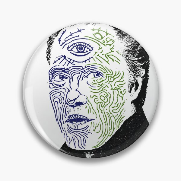 Item preview, Christopher Walken Third Eye – Surreal Pop Art Portrait designed and sold by Mystikos Art.