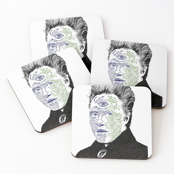 Item preview, Christopher Walken Third Eye – Surreal Pop Art Portrait designed and sold by Mystikos Art.
