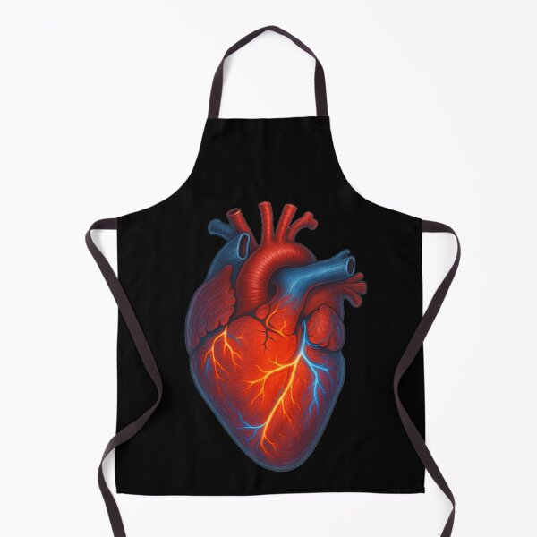 Item preview, Vivid Anatomical Heart Art – Glowing Veins Medical Illustration designed and sold by medicalzone.