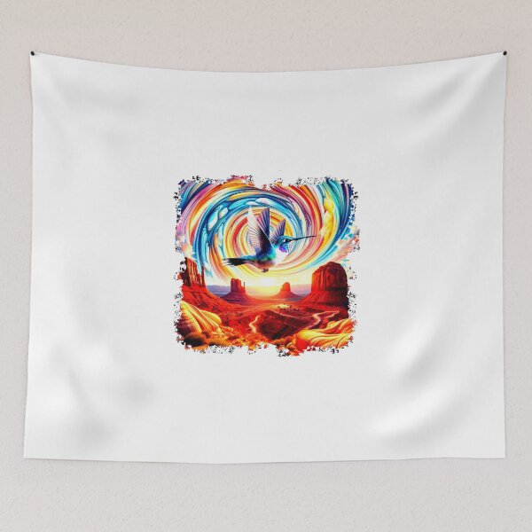 Item preview, Mystical Hummingbird in the Southwest  designed and sold by NativeGraffix.