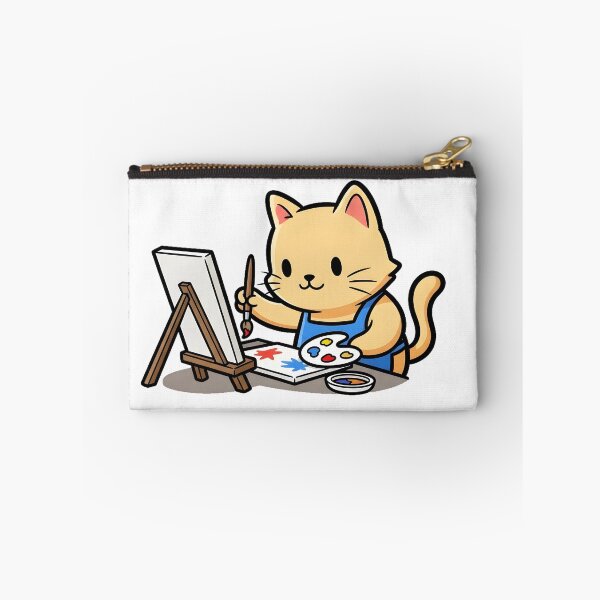 Item preview, Cat Artist | Cute Cartoon Painter Cat with Palette and Creative Vibes designed and sold by HighrockDesigns.