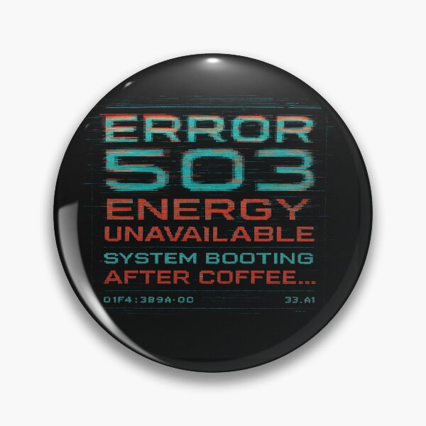 Item preview, Error 503: Energy Unavailable Poster designed and sold by MarinaBlackArt.
