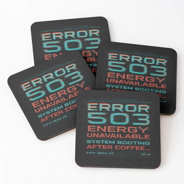 Item preview, Error 503: Energy Unavailable Poster designed and sold by MarinaBlackArt.